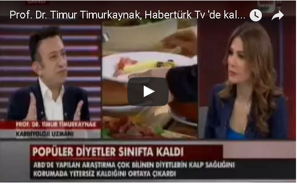 Prof. Dr. Timur Timurkaynak, Habertürk tv canlı yayında kalp sağlığı ve popüler diyetleri anlattı
